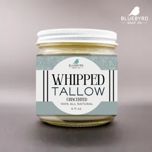 unscented whipped tallow grass fed natural skincare moisturizer lotion balm