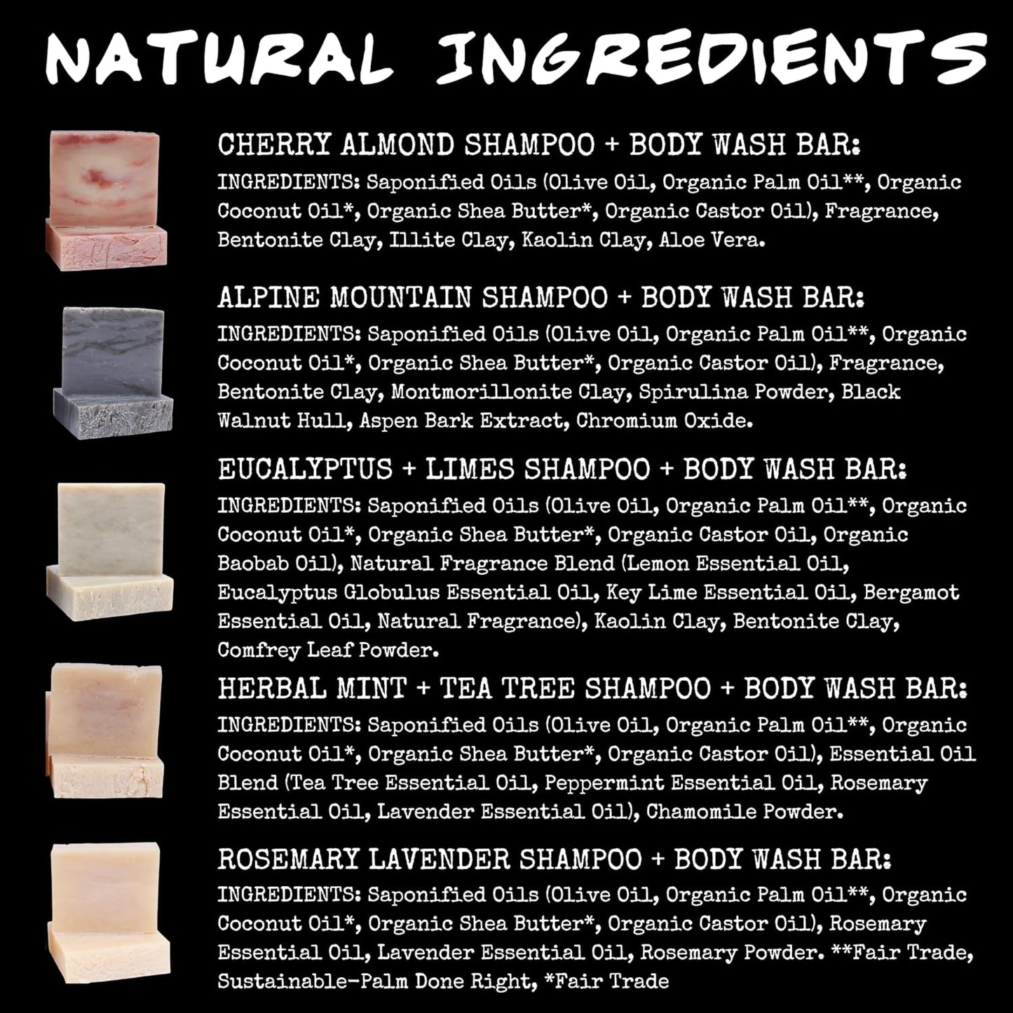 SHAMPOO BAR VARIETY PACK