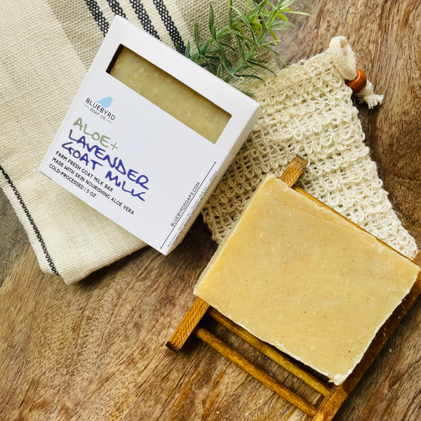 LAVENDER ALOE VERA GOAT MILK SOAP BAR
