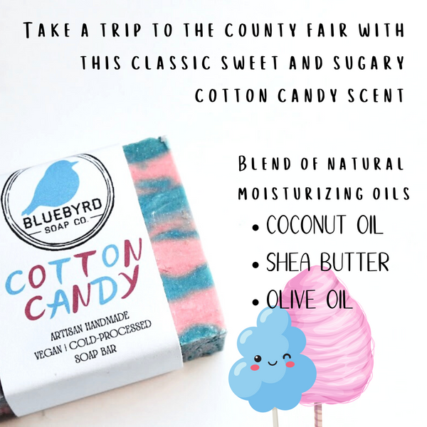 Cotton candy kids soap bar. Cotton candy childrens soap bar All natural soap bars specifically made for children, suitable for all skin types. Made with all natural and calming ingredients.