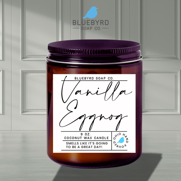 vanilla eggnogg holiday scented coconut wax candles