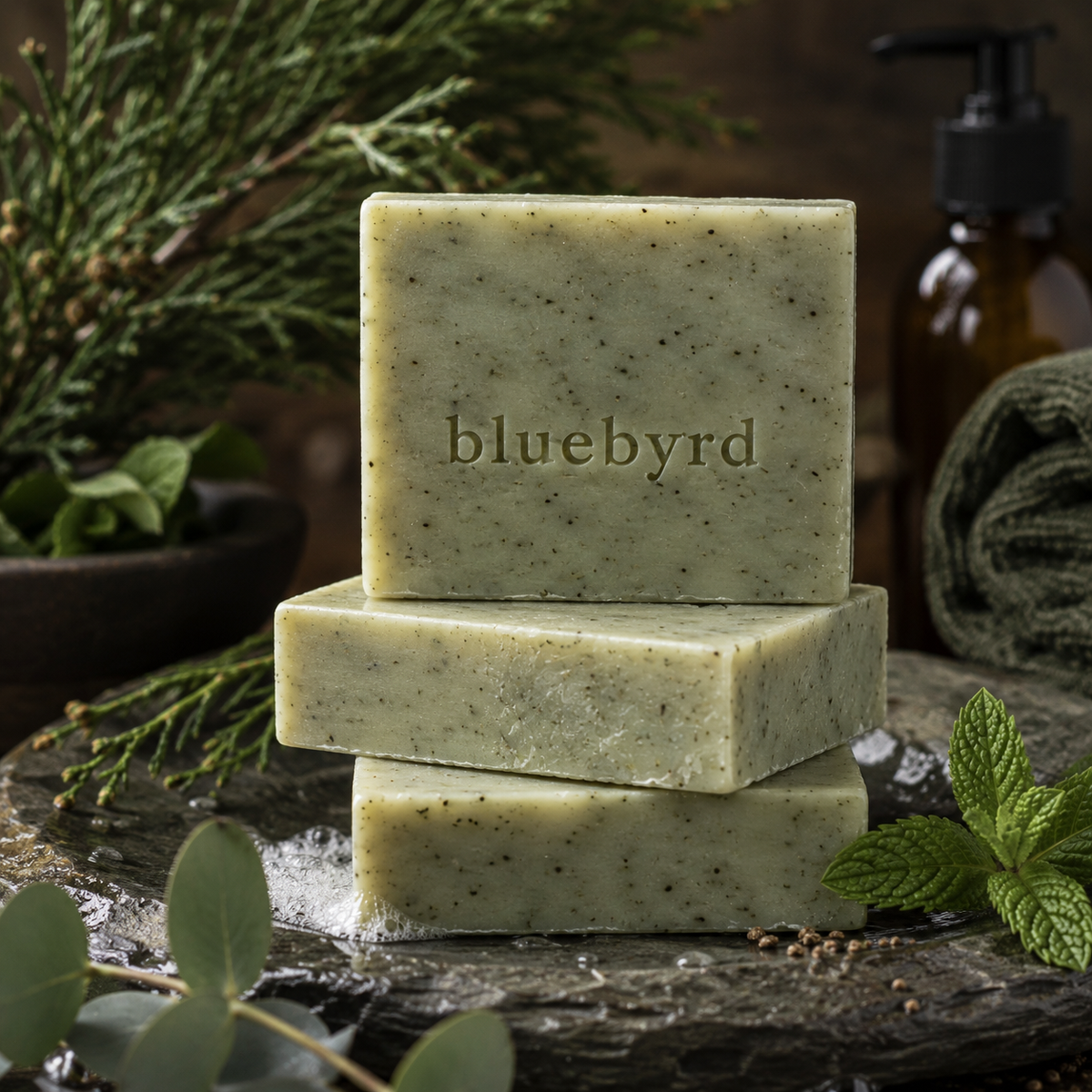 CYPRESS + MINT | Scrub Soap Bar