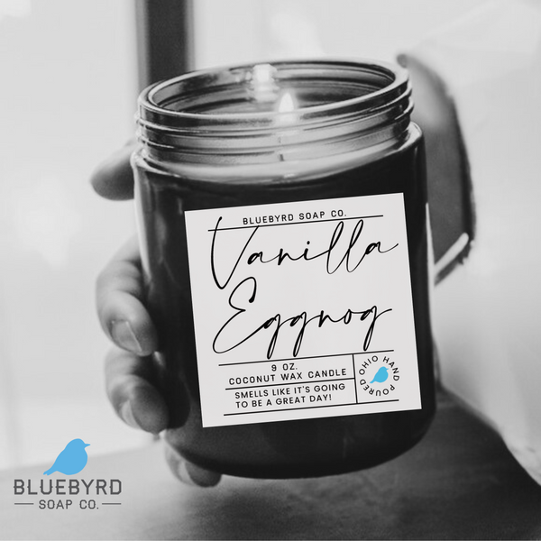 vanilla eggnogg holiday scented coconut wax candles