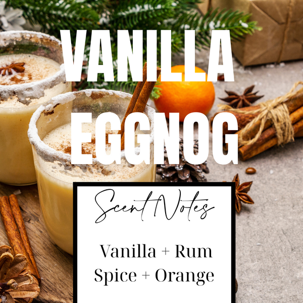 vanilla eggnogg holiday scented coconut wax candles