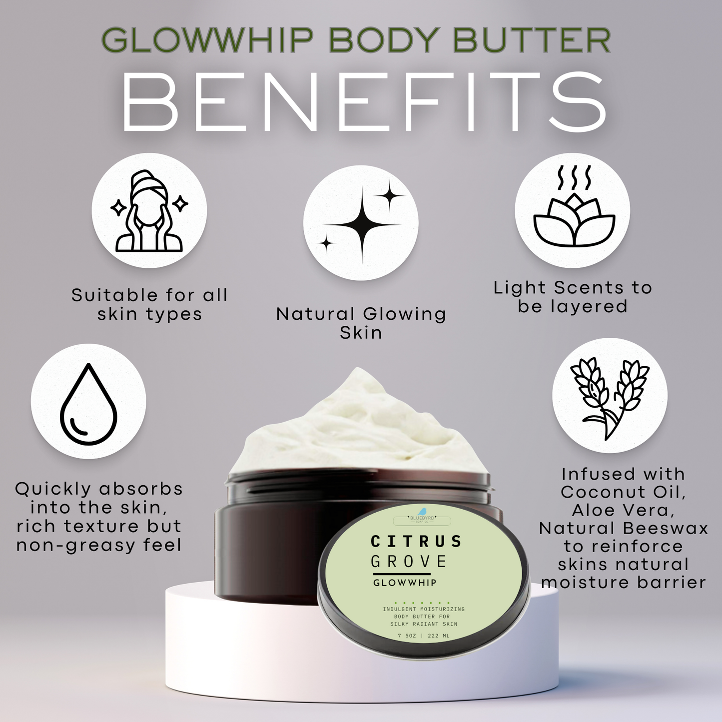 Oatmeal Milk +Honey | GLOWWHIP Body Butter
