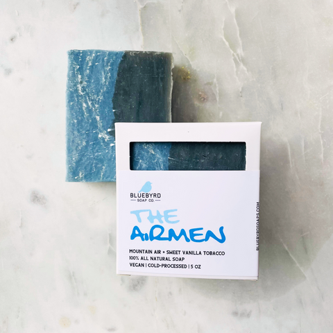 THE AIRMEN SOAP BAR FOR MEN | Handmade Cold Process Natural Bar Soap For Men | Dr. Squatch Dupe | Military Soap Bars