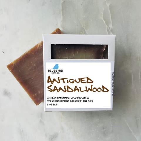 ANTIQUED SANDALWOOD SOAP BAR