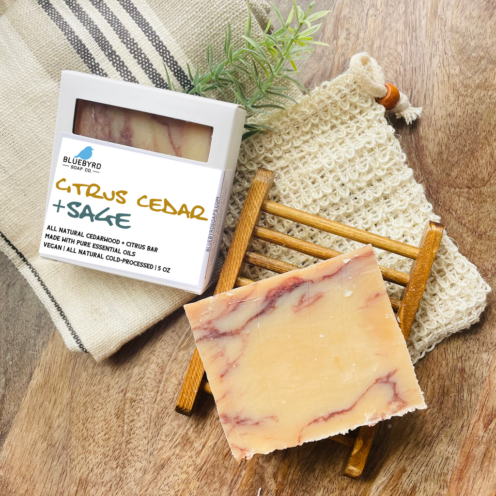 Cedar Citrus Bar Soap, Men's Soap, Natural Soap for Men