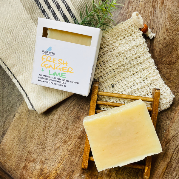 FRESH GINGER & LIME  - 100% ALL NATURAL SOAP BAR