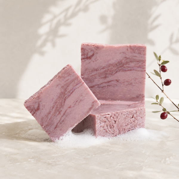 Cranberry Cream & Spice Goat Milk Soap | Seasonal Soap Bar