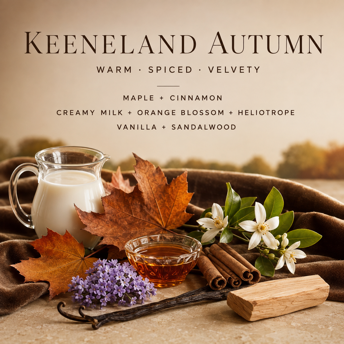 KEENELAND AUTUMN CANDLE | Hand-Poured Coconut Wax Blend 9oz.