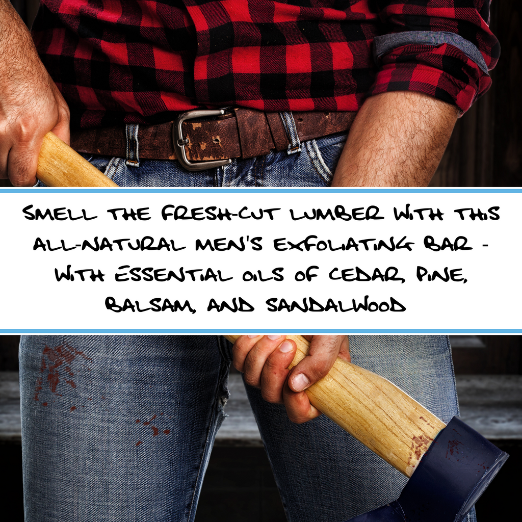 LUMBERJACK MAN SOAP BAR, All Natural Men's Pumice Soap