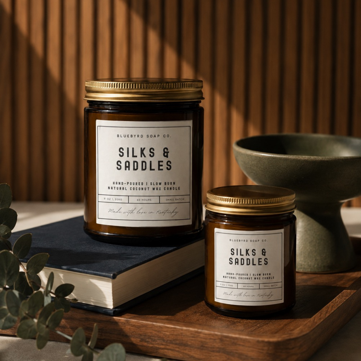 SILKS & SADDLES CANDLE | Hand-Poured Coconut Wax Blend 9oz.