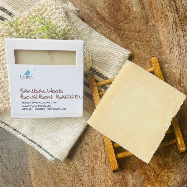 SANDALWOOD BOURBON BARREL SOAP BAR