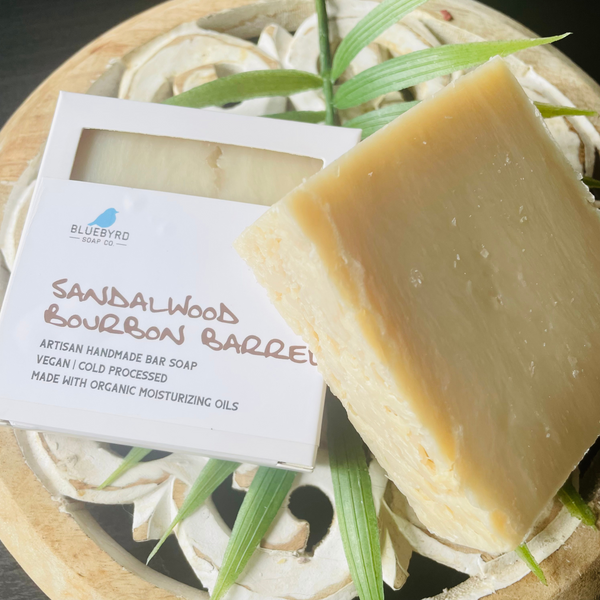 SANDALWOOD BOURBON BARREL SOAP BAR