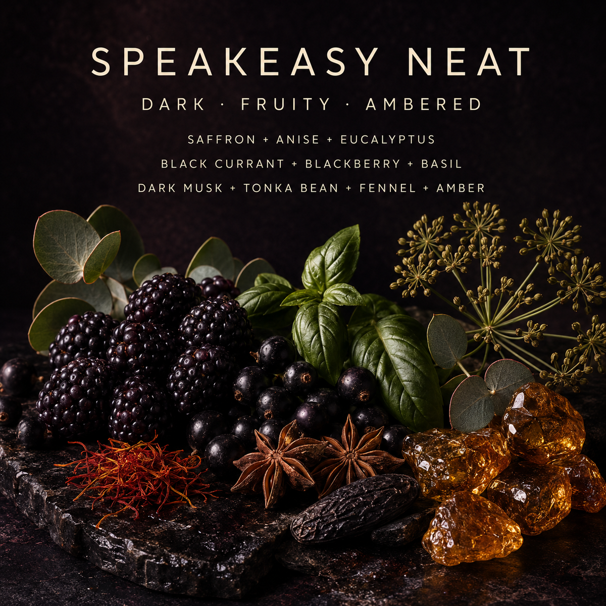 SPEAKEASY NEAT CANDLE | Hand-Poured Coconut Wax Blend 9oz.