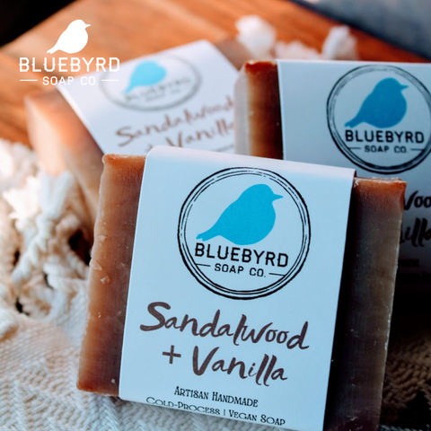 An exotic blend of warm vanilla and woodsy sandalwood make this a perfect, sensual soap bar 