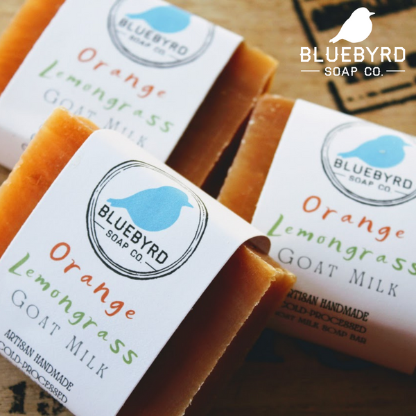 ORANGE LEMONGRASS GOAT MILK SOAP BAR