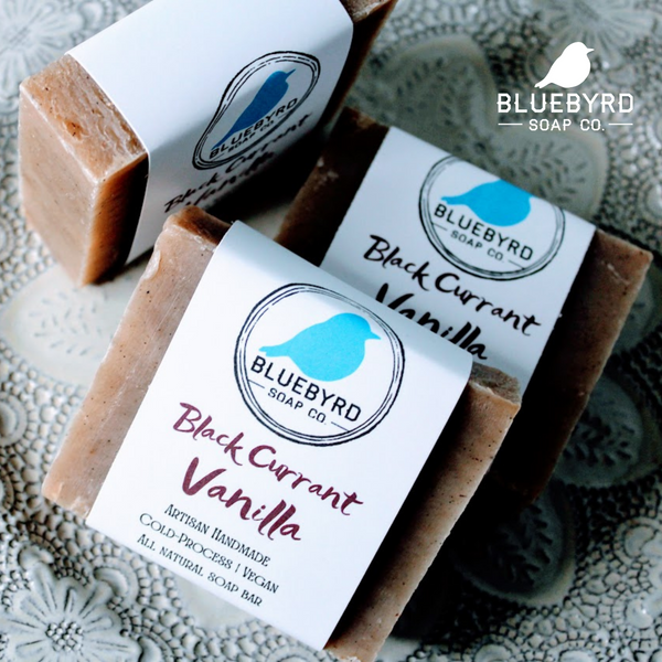 Delicious smelling natural Black Currant Vanilla Soap Bar that inspires heightened sensuality while Vanilla bean powder mildly exfoliates and soothes the skin's surface.