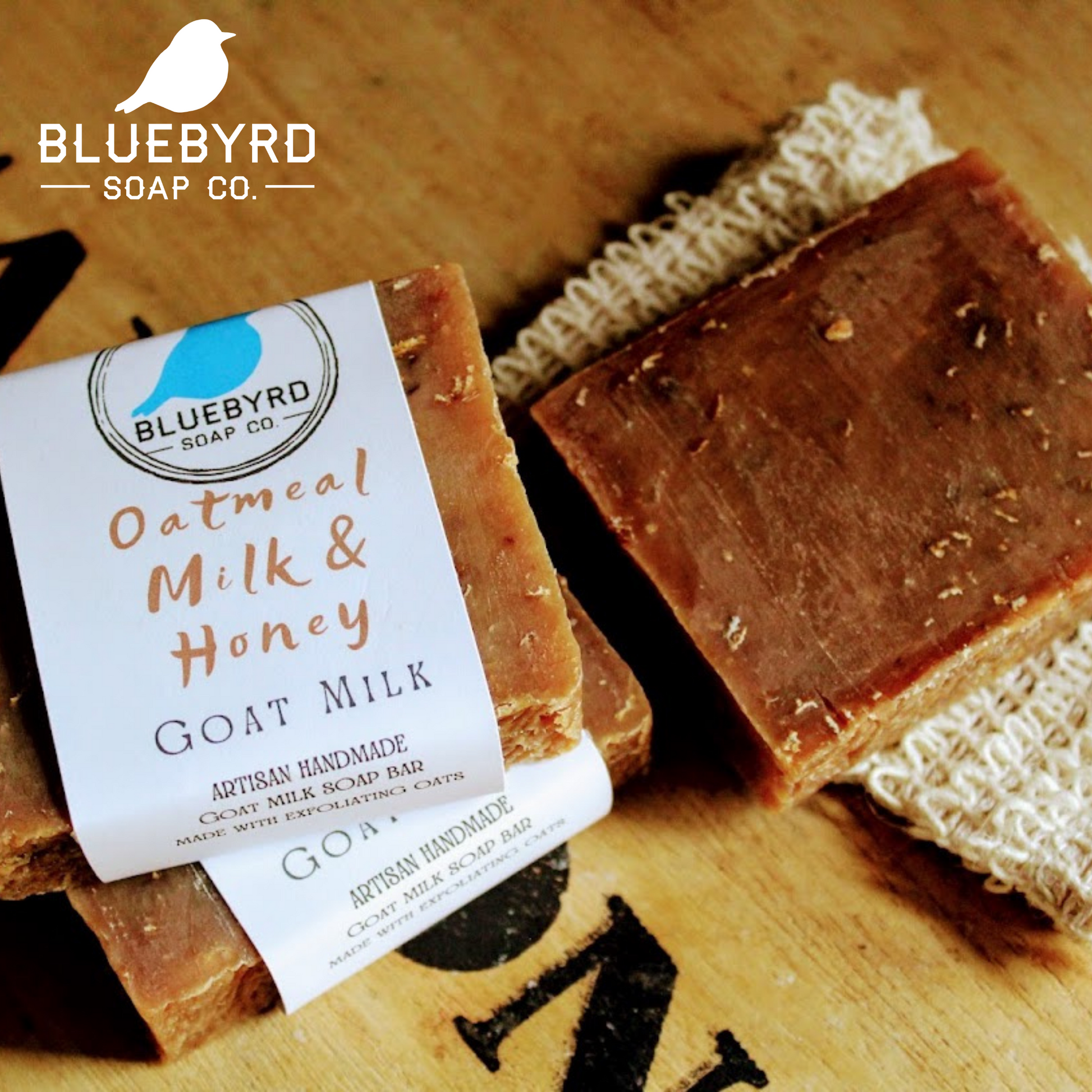 OATMEAL MILK & HONEY Goat's Milk Soap Bar for All Ages. Soothing, warm oatmeal scented with sugary notes of fresh honey and light almond scent.  MADE WITH REAL OATMEAL: The added benefit of oatmeal in this soap bar is great for all skin types but especially those with Eczema, Psoriasis, & sensitive skin. With real bits of rolled oats in this soap bar, your skin will be gently exfoliated naturally.  GOAT MILK SOAP BAR: Goat milk in the soap bar is extra nourishing and moisturizing for dry irritated skin.