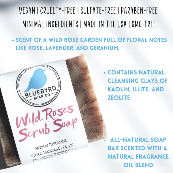 WILD ROSES SCRUB SOAP BAR