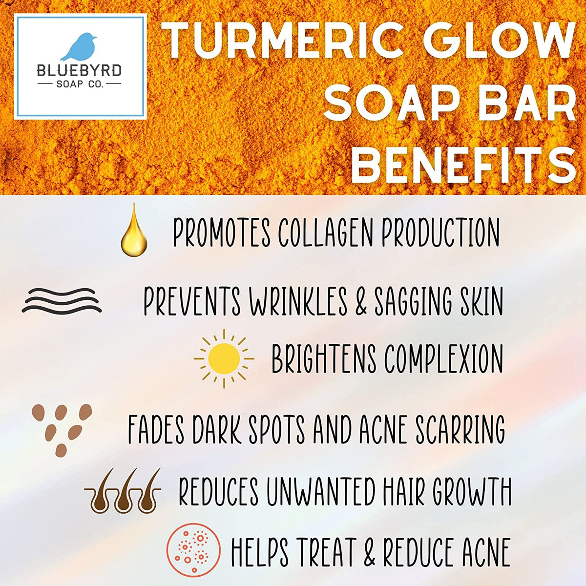 TURMERIC FACIAL BAR | ALL NATURAL ORGANIC TURMERIC SOAP BAR