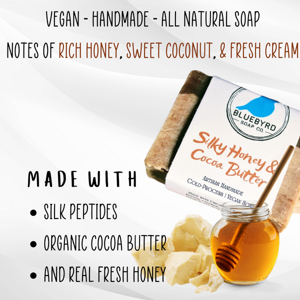 SILKY HONEY + COCOA BUTTER PEPTIDE BEAUTY SOAP BAR